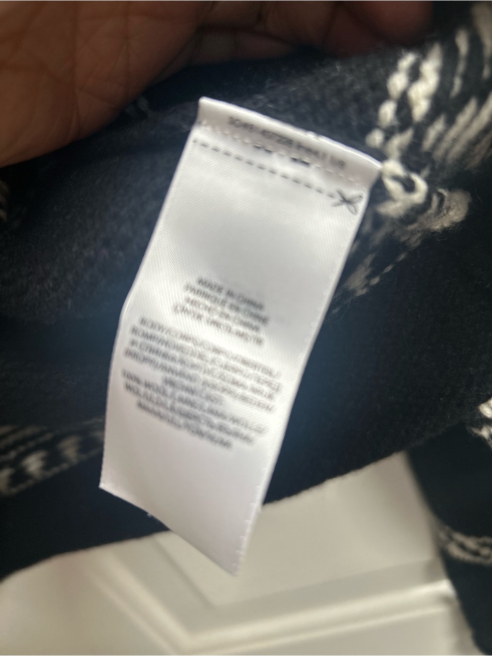 Ralph Lauren Black & White Patterned Turtleneck Sweater - Picture 14 of 15